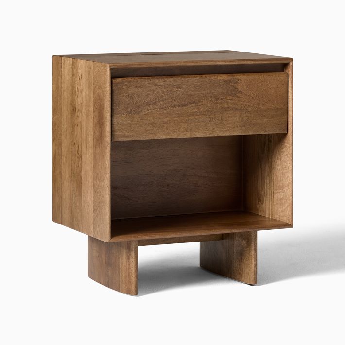 Anton Solid Wood Charging Nightstand - Stylish & Functional | West Elm