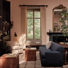 Colin King Rustic Wood Side Table (20")