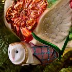 Dapper Owl Glass Ornament