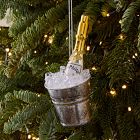 Glass Champagne Bucket Ornament