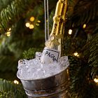 Glass Champagne Bucket Ornament
