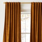 Worn Velvet Curtain - Golden Oak