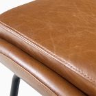 Fillmore Mid-Century Leather Ottoman