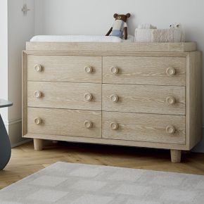 baby dresser Nestig The Willow Assembled Changing Pad Dresser, Walnut, Wood main image 0