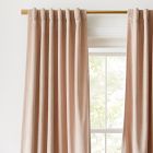 Worn Velvet Curtain - Dusty Blush