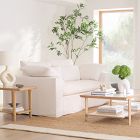 Faux Potted Green Leaf Tree