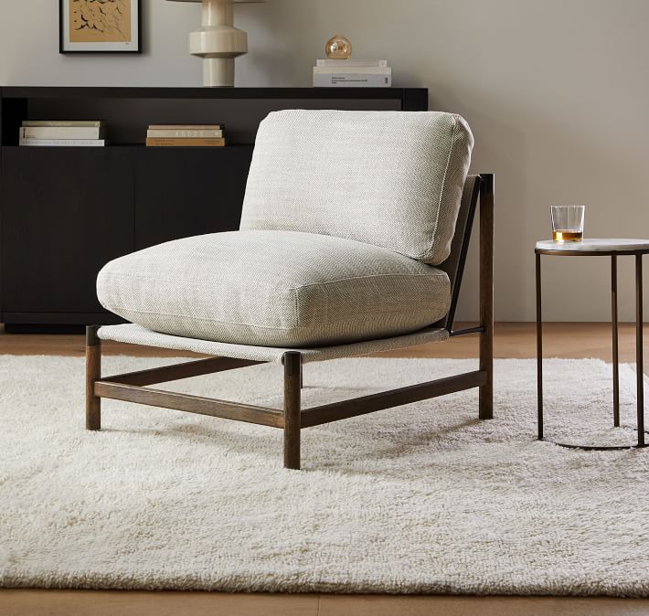 Wood & Metal Framed Chair | West Elm