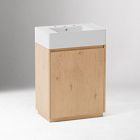 Closed Wood Washstand (29")