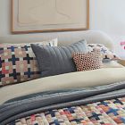 Fan Chindi Woven Pillow Cover