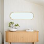 Metal Framed Pill Wall Mirror