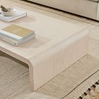 Solstice Painted Raffia Low Coffee Table (44"&ndash;50")