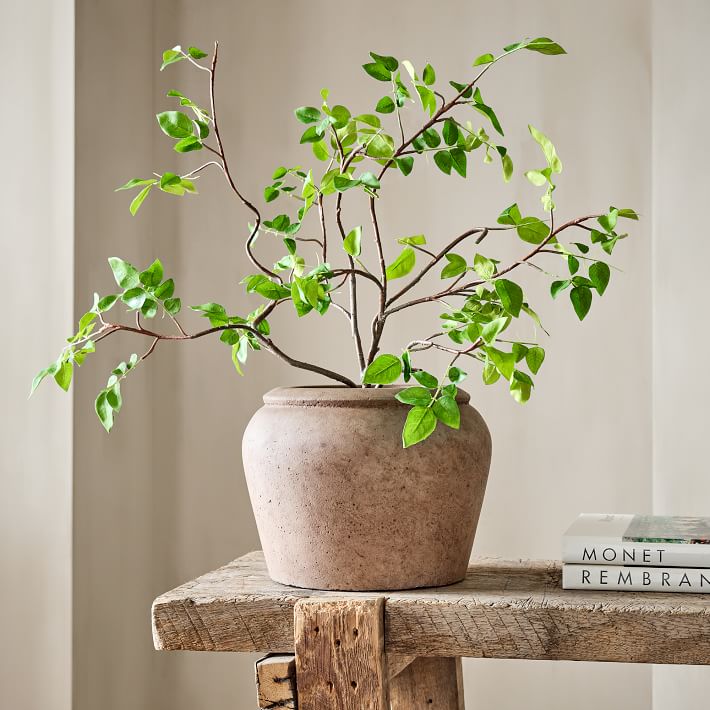 copper plant pots Hand-crafted hammered copper planter – Lunita Home main image 1