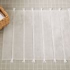 Organic Tassel Stripe Bath Mat