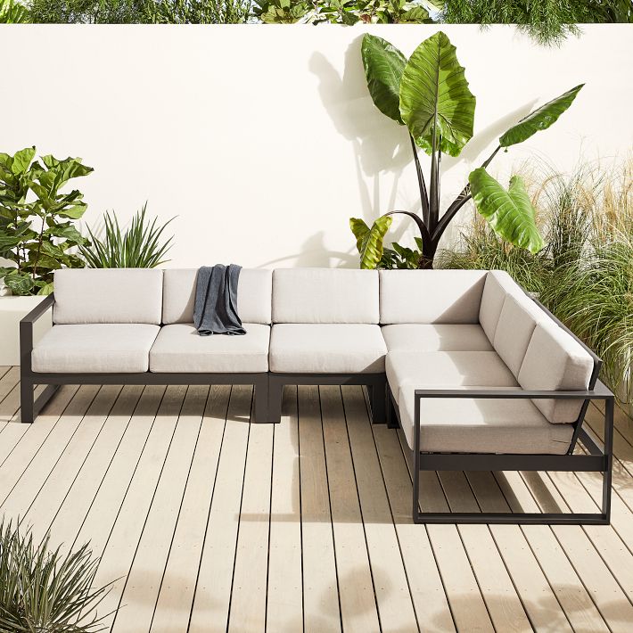 Portside Aluminum Outdoor Sectional 121