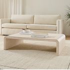 Solstice Painted Raffia Low Coffee Table (44"&ndash;50")