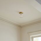 Weston Fluted Glass Flush Mount (5")