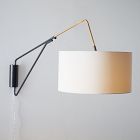 Overarching Mid-Century Plug-In Sconce (22")