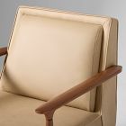 Strickland Leather Show Wood Chair