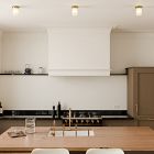 Weston Fluted Glass Flush Mount (5")