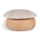 Canda Travertine Coffee Table (52")