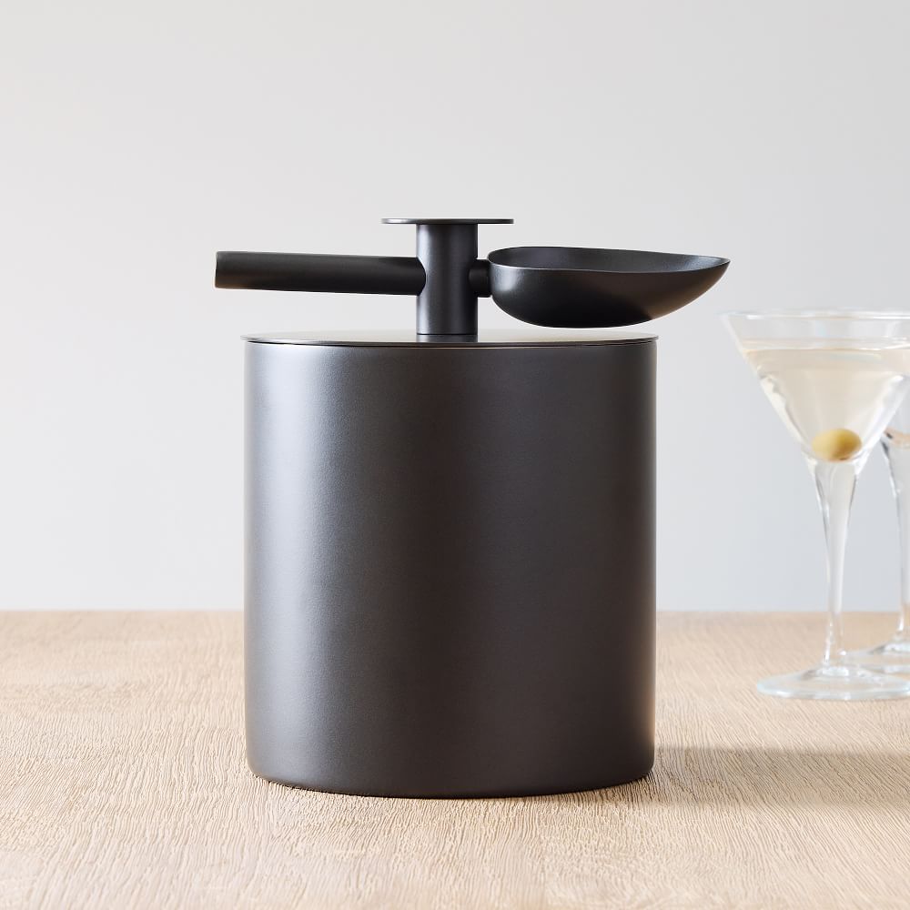Streamline Metal Bar Ice Bucket w/ Scoop - Ice Bucket with Scoop, Dark Bronze