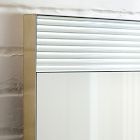 Textured Cut Glass Wall Mirror