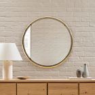 Floating Frame Metal Wall Mirror - Round