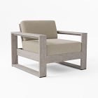 Portside Lounge Chair Outdoor Cushion Covers, Sunbrella® Cast, Ash