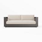 Telluride Aluminum Outdoor Sofa, 83 Inches Cushion Cover, Canvas, Natural
