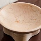 Draped Marble Stone Bowl