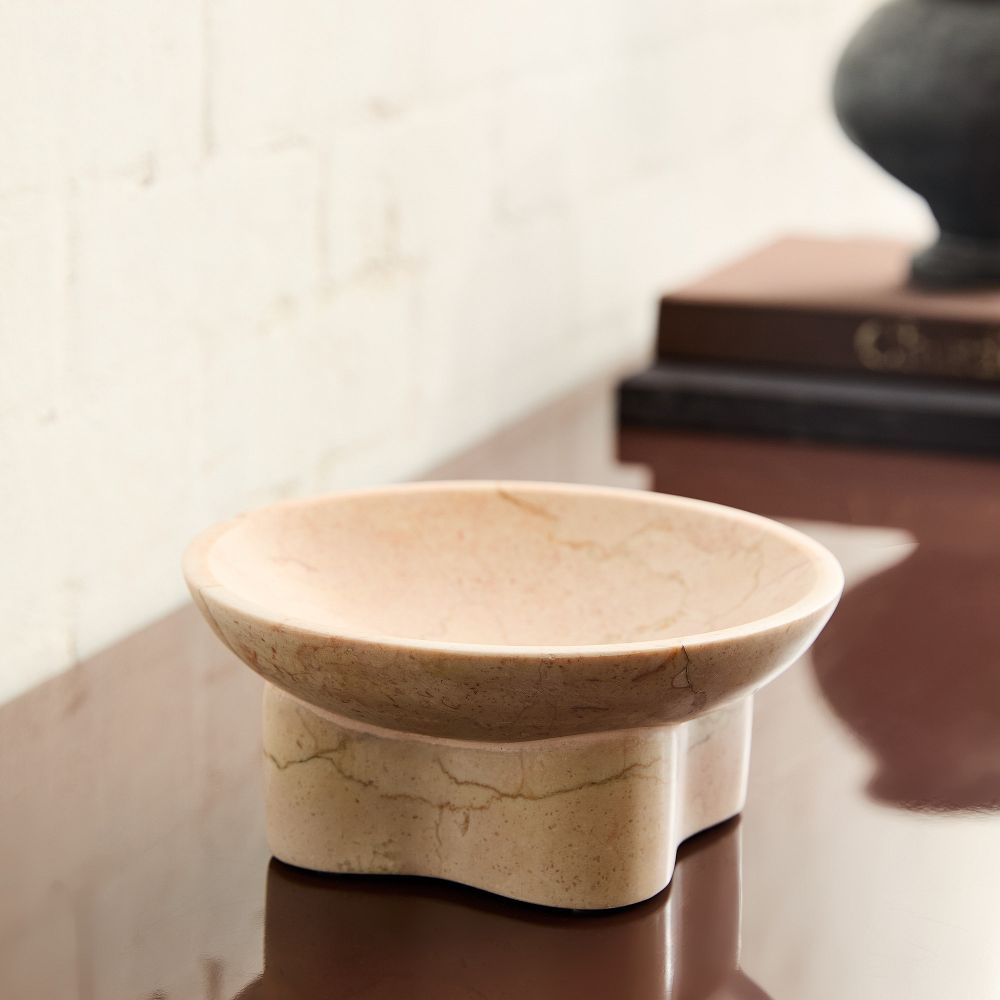 Draped Marble Stone Bowl