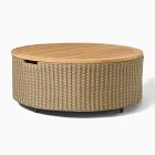 Cassis Outdoor Teak Storage Coffee Table (32")