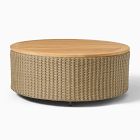 Cassis Outdoor Teak Storage Coffee Table (32")