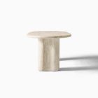 Menorca Faux Travertine Outdoor Oval Dining Table (86")