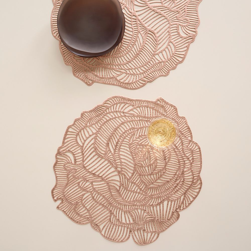 Chilewich Pressed Rose Placemats (Set of 4)