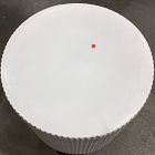 Open Box: Fluted Ceramic Indoor/Outdoor Side Table (16") - White