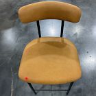 Open Box: Grier Leather Counter Stool (26") - Ludlow Leather Sesame, Textured Antique Bronze