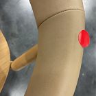 Open Box: Irvine Dining Chair - Ludlow Leather Sand, Blonde Seat