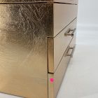 Open Box: Mid-Century Champagne Lacquer Jewelry Box, Medium (7.25"H) - Champagne