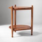 Open Box: Pierce &amp; Ward Wood Tiered Side Table (18") - Cool Walnut
