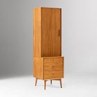 Mid-Century Narrow Hutch w/ Console (20.5")