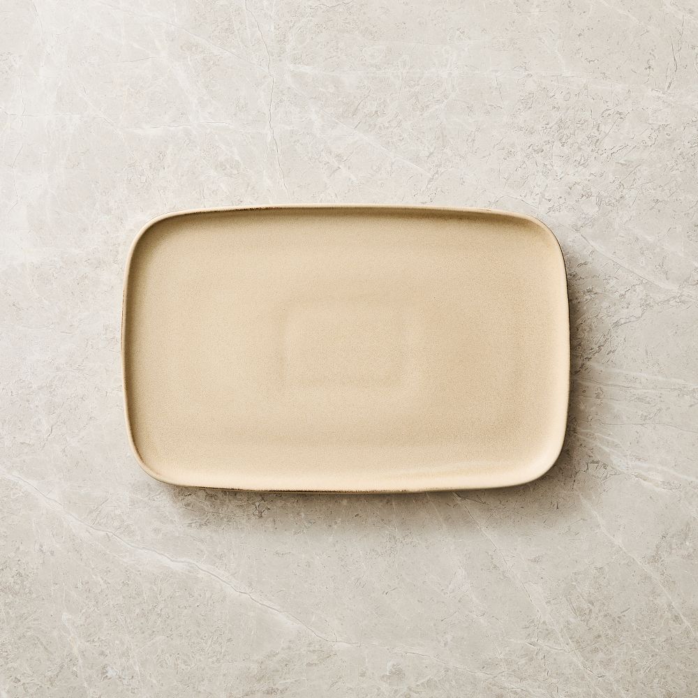 Kanto Stoneware Serving Platter - Beige