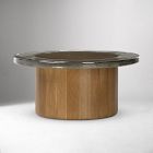 Tidelane Cast Glass Coffee Table (30")