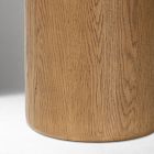 Wood grain cylindrical leg of end table