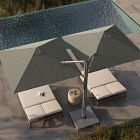 Square Outdoor Cantilever Duo Umbrella (8'&ndash;10')