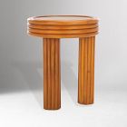 Kochi Rattan Round Accent Table (21")