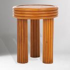Kochi Rattan Round Accent Table (21")