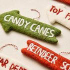 Santa's Village Sign Ornaments (Set of 6)