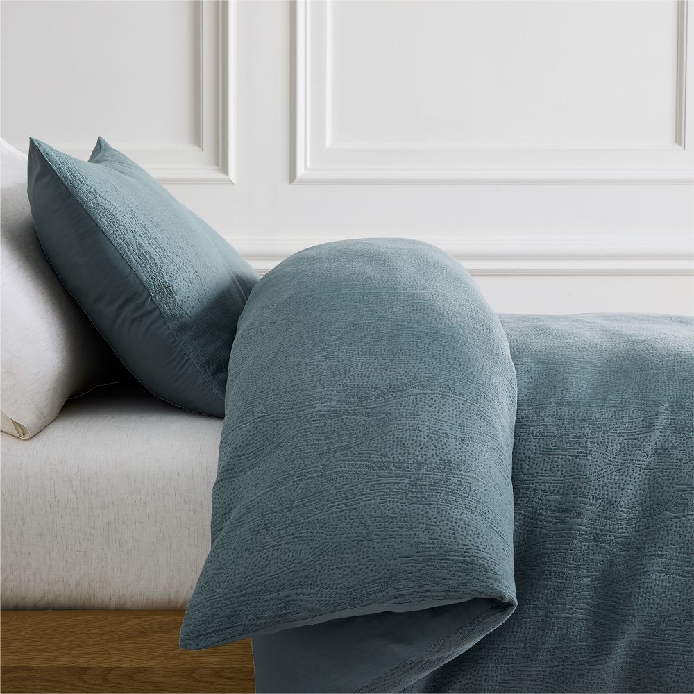 Silky TENCEL™ & Cotton Matelasse Duvet Cover & Shams
