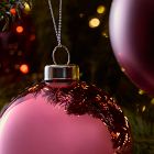 Medium Glass Ball Ornaments (Set of 9) - Red